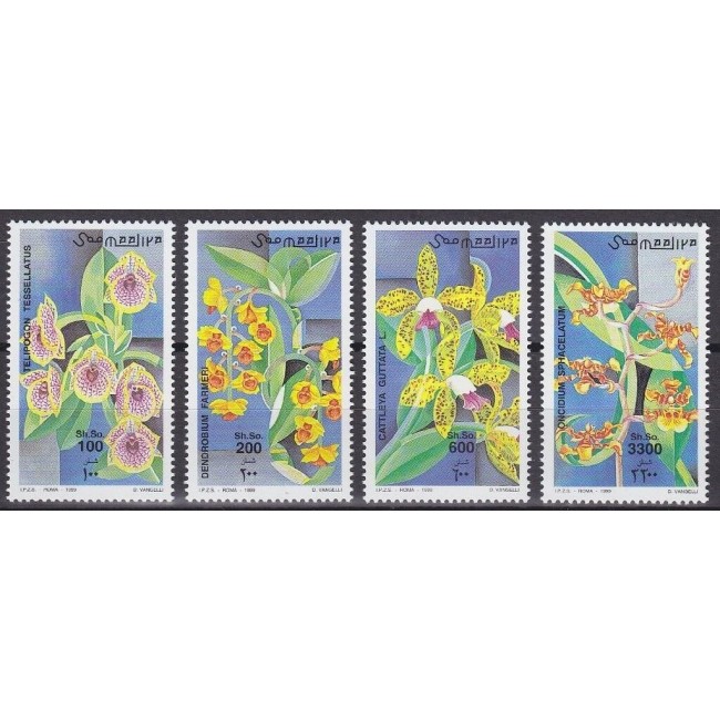 Somalia 1999 - Flori, orhidee, serie neuzata