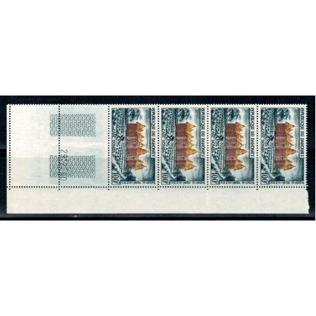 Benin (Dahomey) 1960 - Arhitectura, Mi 173 straif de 4 neuzat Benin (Dahomey) 1960 - Arhitectura, Mi 173 straif de 4 neuzat