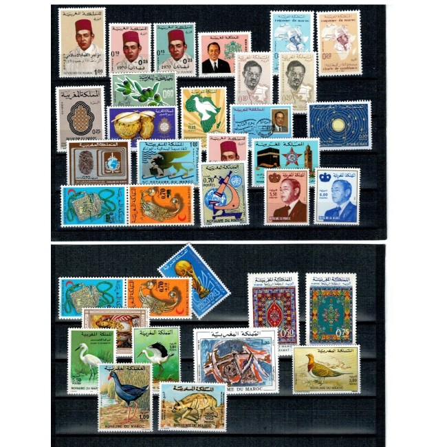 Maroc - Lot timbre neuzate