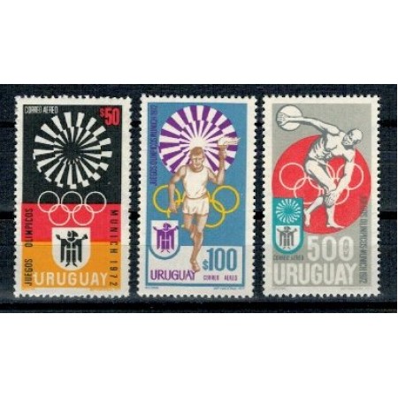 Uruguay 1972 - Jocurile Olimpice, serie neuzata Uruguay 1972 - Jocurile Olimpice, serie neuzata