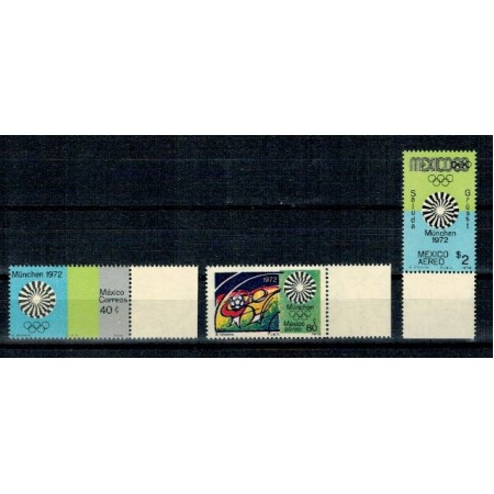 Mexic 1972 - Jocurile Olimpice, serie neuzata Mexic 1972 - Jocurile Olimpice, serie neuzata