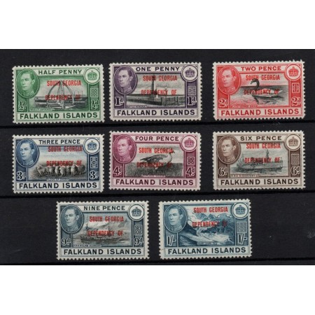 South Georgia 1944 - Supratipar pe Falkland, serie neuzata South Georgia 1944 - Supratipar pe Falkland, serie neuzata