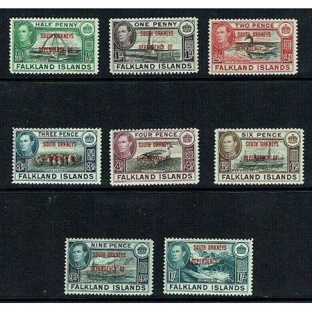 South Orkney's 1944 - Supratipar pe Falkland, serie neuzata South Orkney's 1944 - Supratipar pe Falkland, serie neuzata