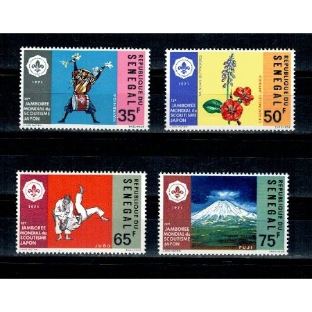 Senegal 1971 - Cercetasi, Jamboreea din Japonia, serie neuzata Senegal 1971 - Cercetasi, Jamboreea din Japonia, serie neuzata