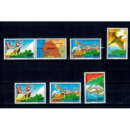 Senegal 1987 - Fauna, animale, pasari, serie neuzata Senegal 1987 - Fauna, animale, pasari, serie neuzata