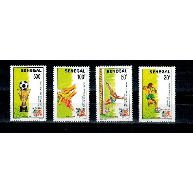 Senegal 1990 - Fotbal, Cupa Africii, serie neuzata Senegal 1990 - Fotbal, Cupa Africii, serie neuzata