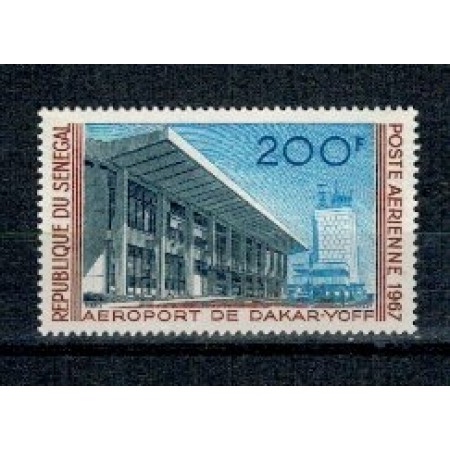 Senegal 1967 - Aeroportul Dakar, neuzat Senegal 1967 - Aeroportul Dakar, neuzat