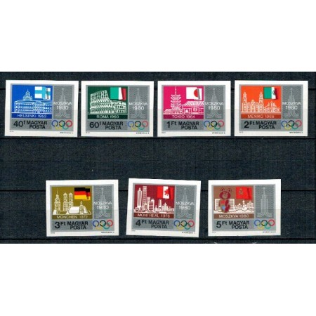 Ungaria 1979 - Jocurile Olimpice, Preolimpiada, serie nedantelata neuzata