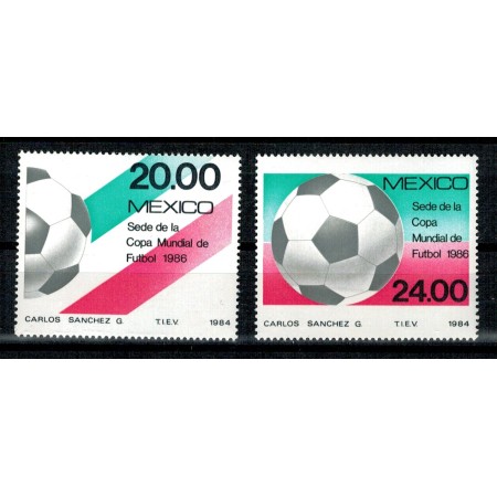Mexic 1984 - Campionatul mondial de fotbal, serie neuzata Mexic 1984 - Campionatul mondial de fotbal, serie neuzata