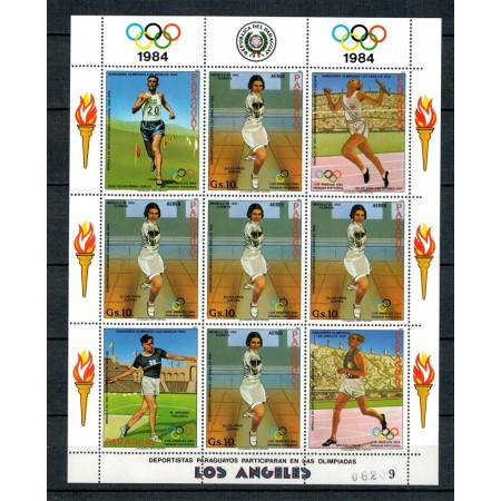 Paraguay 1983 - Jocurile Olimpice, KLB neuzat Paraguay 1983 - Jocurile Olimpice, KLB neuzat