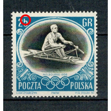 Polonia 1956 - Mi 986 eroare Polonia 1956 - Mi 986 eroare