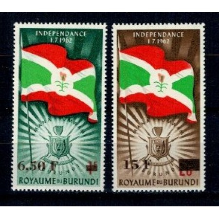 Burundi 1963 - Independenta, supr., serie neuzata Burundi 1963 - Independenta, supr., serie neuzata