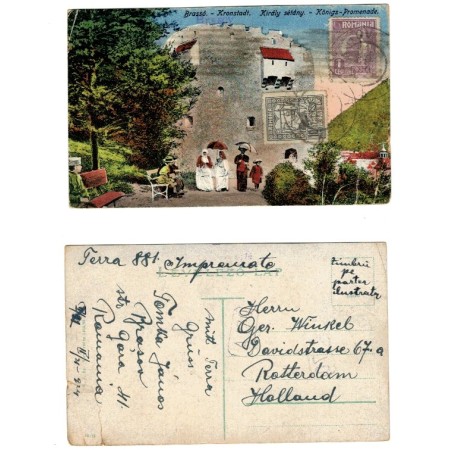 Brasov 1924 - Promenada, ilustrata TCV circulata