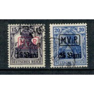 1917 - Ocupatia germana, Mi1-2 stampilate