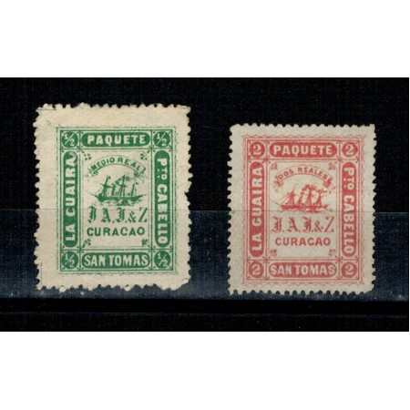 Venezuela 1869 - Shipmail Jesurun, serie nestampilata Venezuela 1869 - Shipmail Jesurun, serie nestampilata