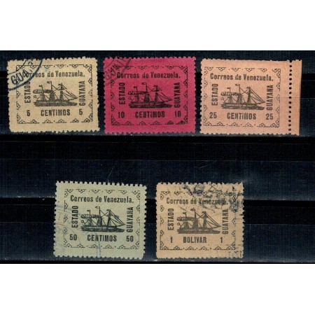 Venezuela 1903 - Estado Guyana, emisiune locala, serie Venezuela 1903 - Estado Guyana, emisiune locala, serie