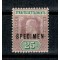 Straits Settlements 1902 - Mi85 nestampilat, SPECIMEN
