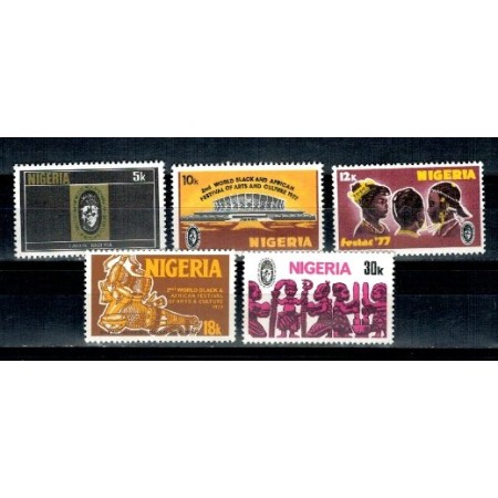 Nigeria 1976 - Cultura africana, serie neuzata Nigeria 1976 - Cultura africana, serie neuzata