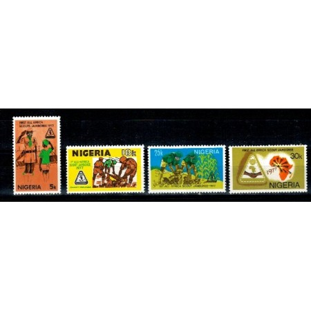 Nigera 1977 - Cercetasi, serie neuzata Nigera 1977 - Cercetasi, serie neuzata