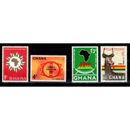 Ghana 1963 - Africa Freedom Day, serie neuzata Ghana 1963 - Africa Freedom Day, serie neuzata