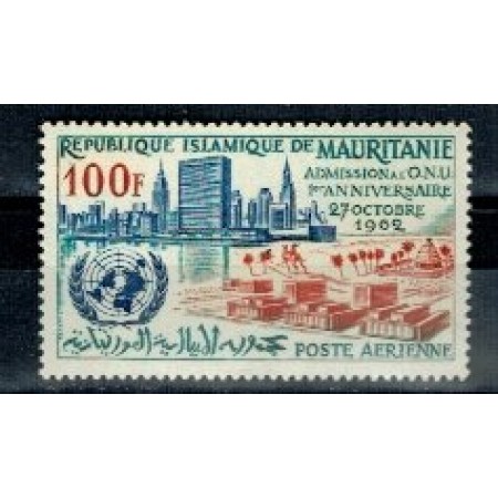 Mauritania 1962 - ONU, neuzat Mauritania 1962 - ONU, neuzat