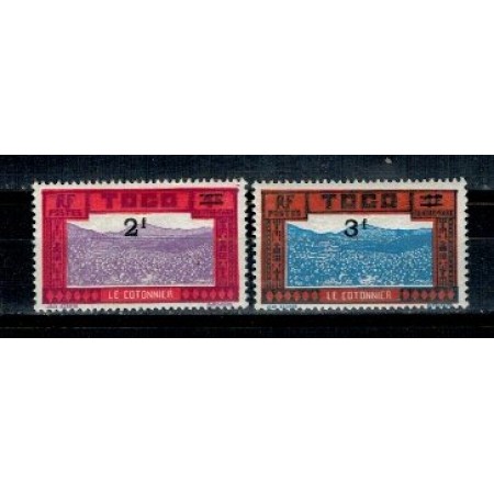 Togo 1927 - Porto, supratipar, serie nestampilata Togo 1927 - Porto, supratipar, serie nestampilata