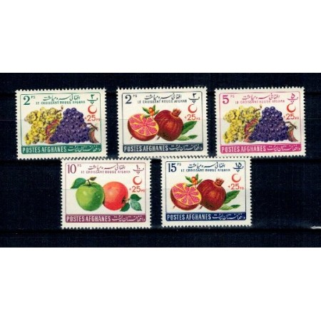Afganistan 1961 - Fructe, serie neuzata