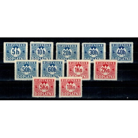 Slovacia 1940/41 - Porto, serie neuzata Slovacia 1940/41 - Porto, serie neuzata
