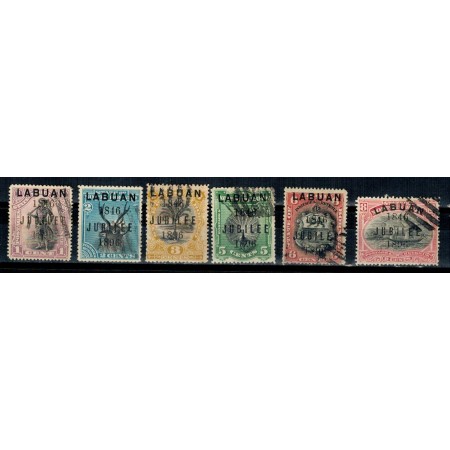 Labuan 1896  - Jubilee, supratipar, serie stampilata Labuan 1896  - Jubilee, supratipar, serie stampilata