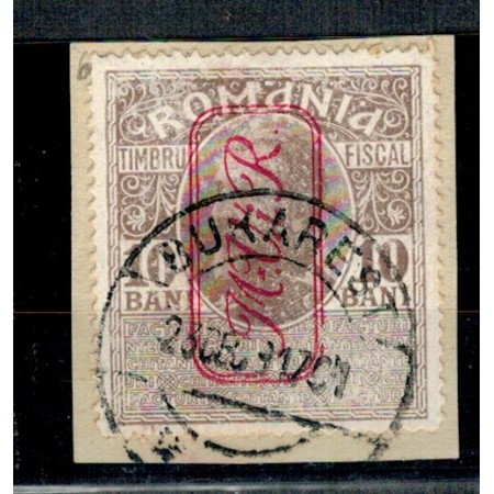 1917 - Ocup. germana, Timbru Fiscal, Mi6 stampilat