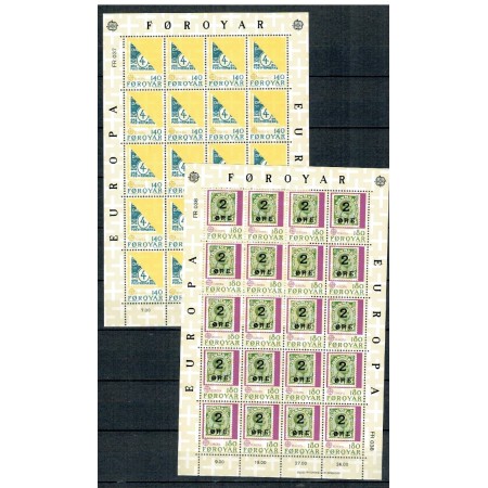 Insulele Feroe 1979 - Istorie postala, serie KLB neuzate Insulele Feroe 1979 - Istorie postala, serie KLB neuzate