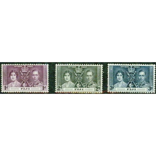 Fiji 1937 - Coronation, serie neuzata Fiji 1937 - Coronation, serie neuzata