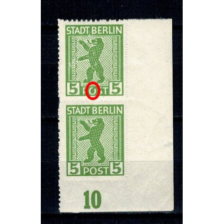 Zona Sovietica, Berlin 1945 - Mi1AXII eroare MNH Zona Sovietica, Berlin 1945 - Mi1AXII eroare MNH