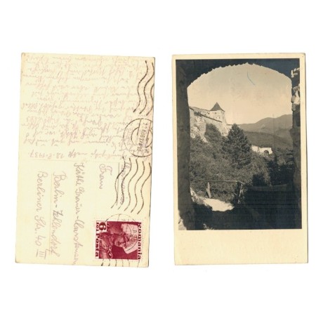 Rasnov(Brasov) 1937 - Cetatea, ilustrata circulata