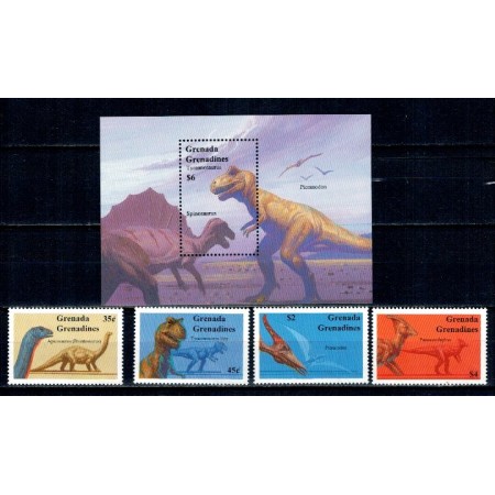 Grenada Grenadines 1994 - Fauna preistorica, serie incom. si col Grenada Grenadines 1994 - Fauna preistorica, serie incom. si col