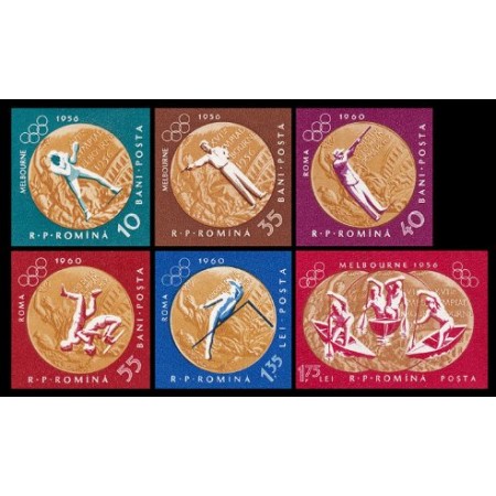 1961 - Jocurile Olimpice, medalii de aur, serie nedantelata neuzata