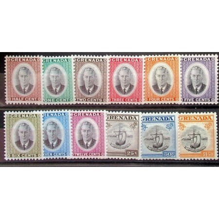 Grenada 1951 - Uzuale, serie scurta neuzata Grenada 1951 - Uzuale, serie scurta neuzata