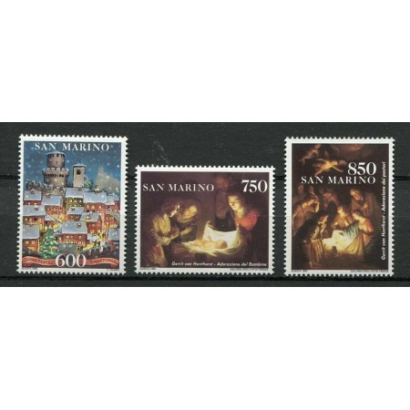 San Marino 1993 - Craciun, serie neuzata San Marino 1993 - Craciun, serie neuzata
