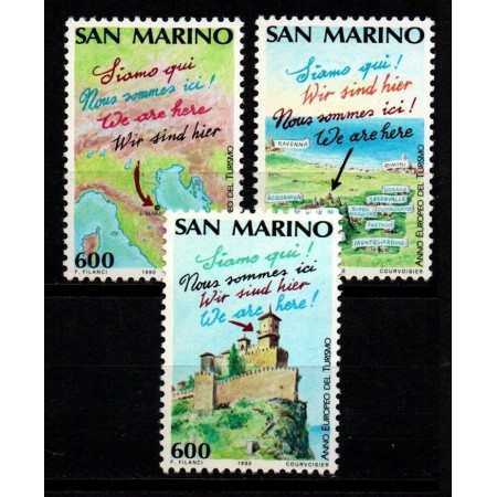 San Marino 1990 - Turism, serie neuzata