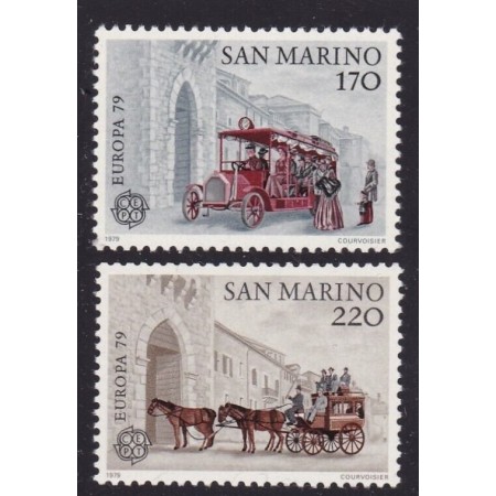 San Marino 1979 - Europa, transport, trasuri, auto, serie neuzat San Marino 1979 - Europa, transport, trasuri, auto, serie neuzat
