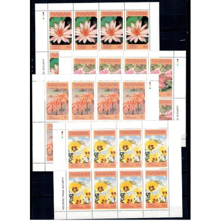 Tanzania 1986 - Flori, serie KLB neuzate Tanzania 1986 - Flori, serie KLB neuzate