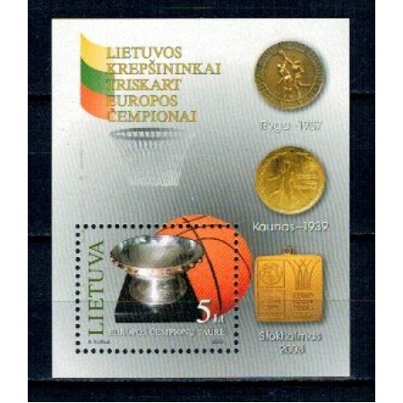Lituania 2003 - Baschet, sport, colita neuzata Lituania 2003 - Baschet, sport, colita neuzata