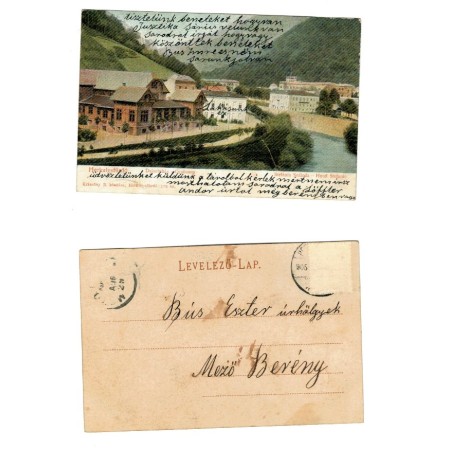Baile Herculane 1905 - Hotel Stefania, ilustrata litho circulata Baile Herculane 1905 - Hotel Stefania, ilustrata litho circulata