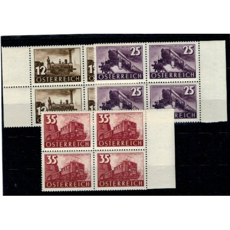 Austria 1937 - Caile ferate, serie bloc de 4 neuzata Austria 1937 - Caile ferate, serie bloc de 4 neuzata