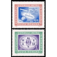 1966 - Centenarul sistemului metric, serie neuzata