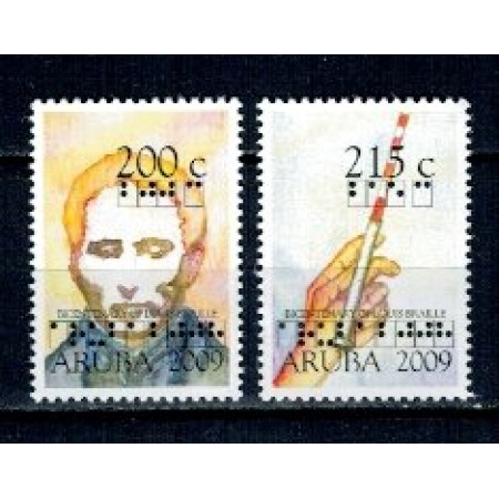 Aruba 2009 - Loius Braille, serie neuzata Aruba 2009 - Loius Braille, serie neuzata