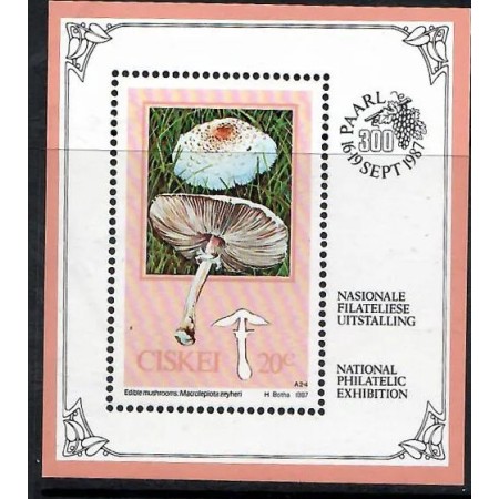 Ciskei 1987 - Ciuperci, colita neuzata Ciskei 1987 - Ciuperci, colita neuzata