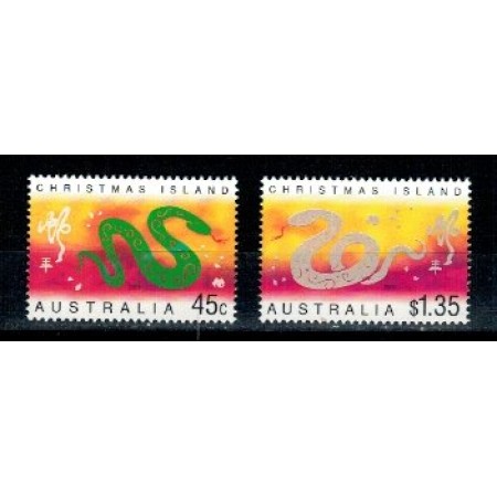Christmas Island 2001 - Anul Nou Chinezesc, serie neuzata