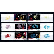 2001 - zodiac I, serie cu viniete neuzata