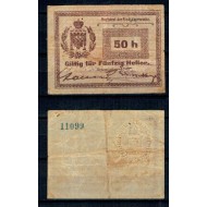 Cernauti, Bucovina - 50 heller 1914, uzat